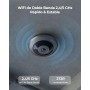 Reolink FE-W Fisheye Camara Vigilancia WiFi Interior - 2K+ 6MP 360° Panorama, WiFi 2.4/5GHz, Detección Inteligente Personas,