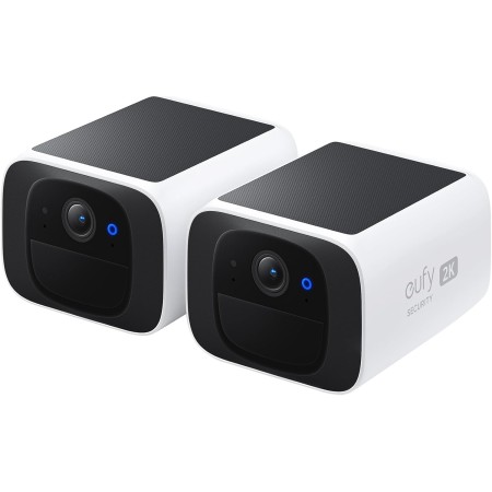 eufy Security Camara de vigilancia Exterior S220 SoloCam 2-Pack, resolución 2K, Sistema Solar, energía inagotable, Camara de