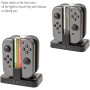 Orzly Switch Pro Controller Dock, Multi Estación de Carga [Luces LED Individuales y Cable USB TypeC] - para Cargar hasta Cuatro