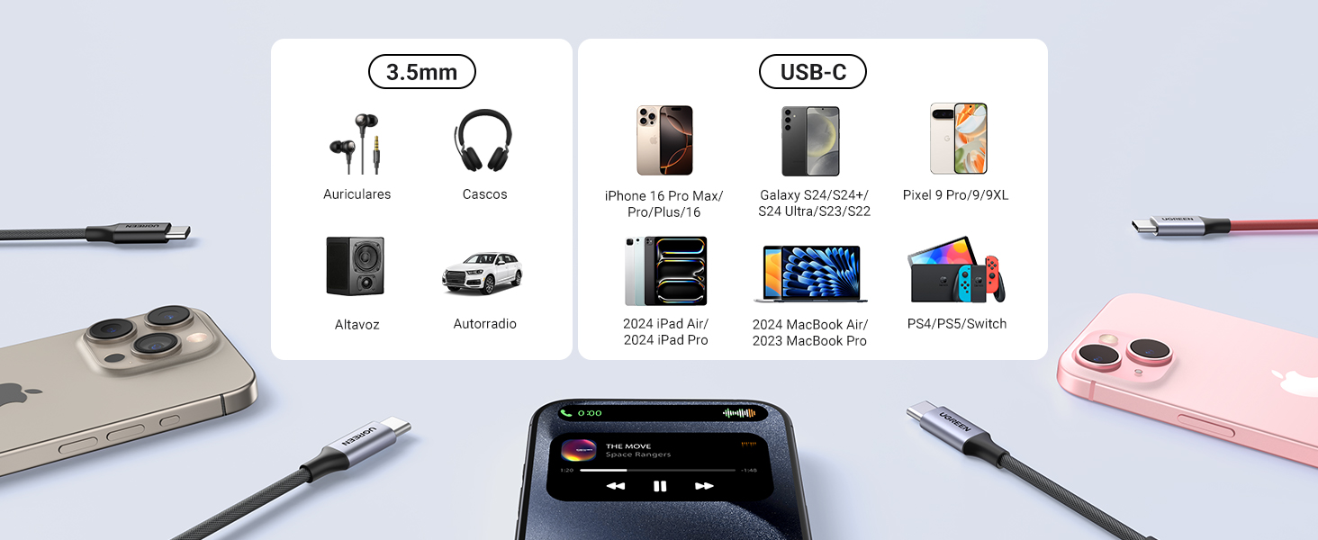 Adaptador USB C a Jack 3.5mm