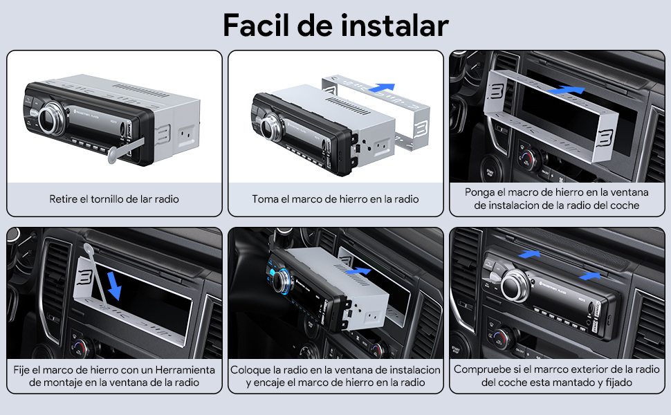 radio coche bluetooth