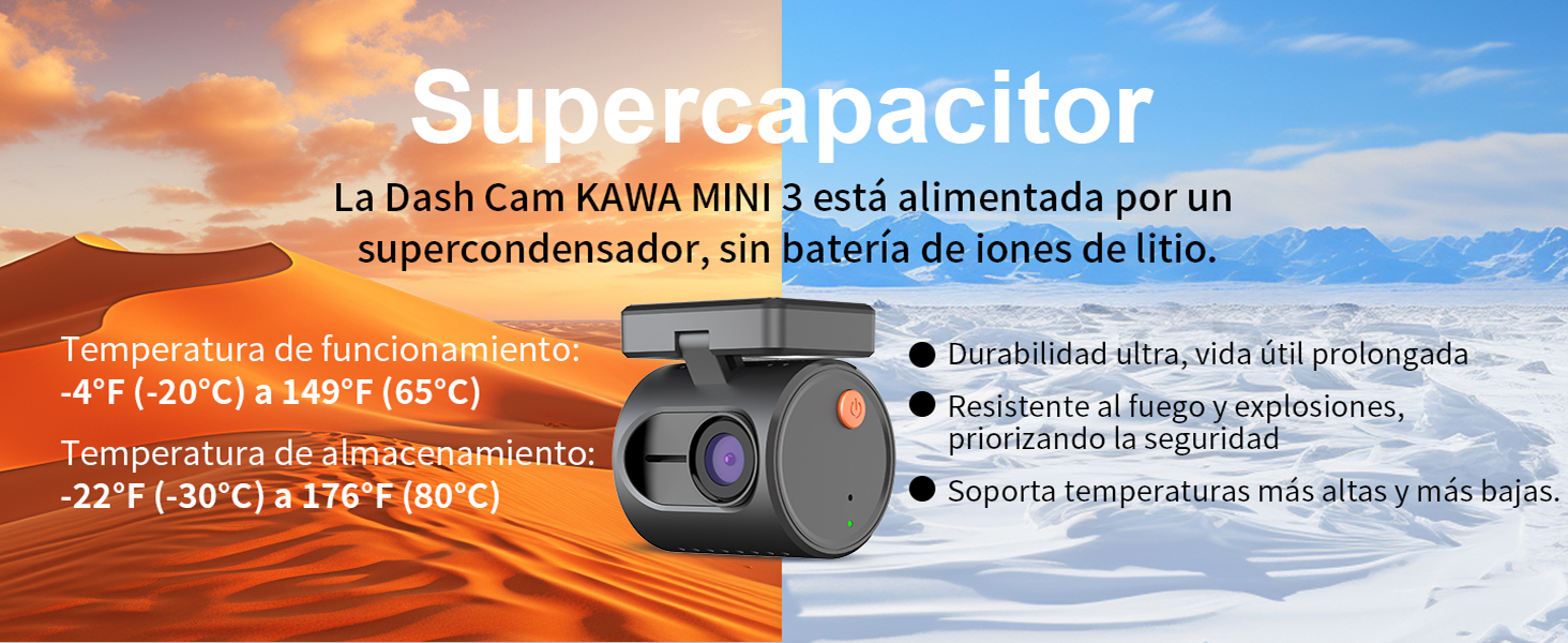 KAWA MINI3 2K 1296P Dash Cam