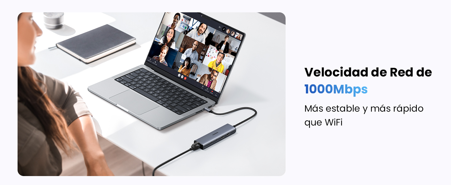 Hub USB C a Lan 1000 Mbps