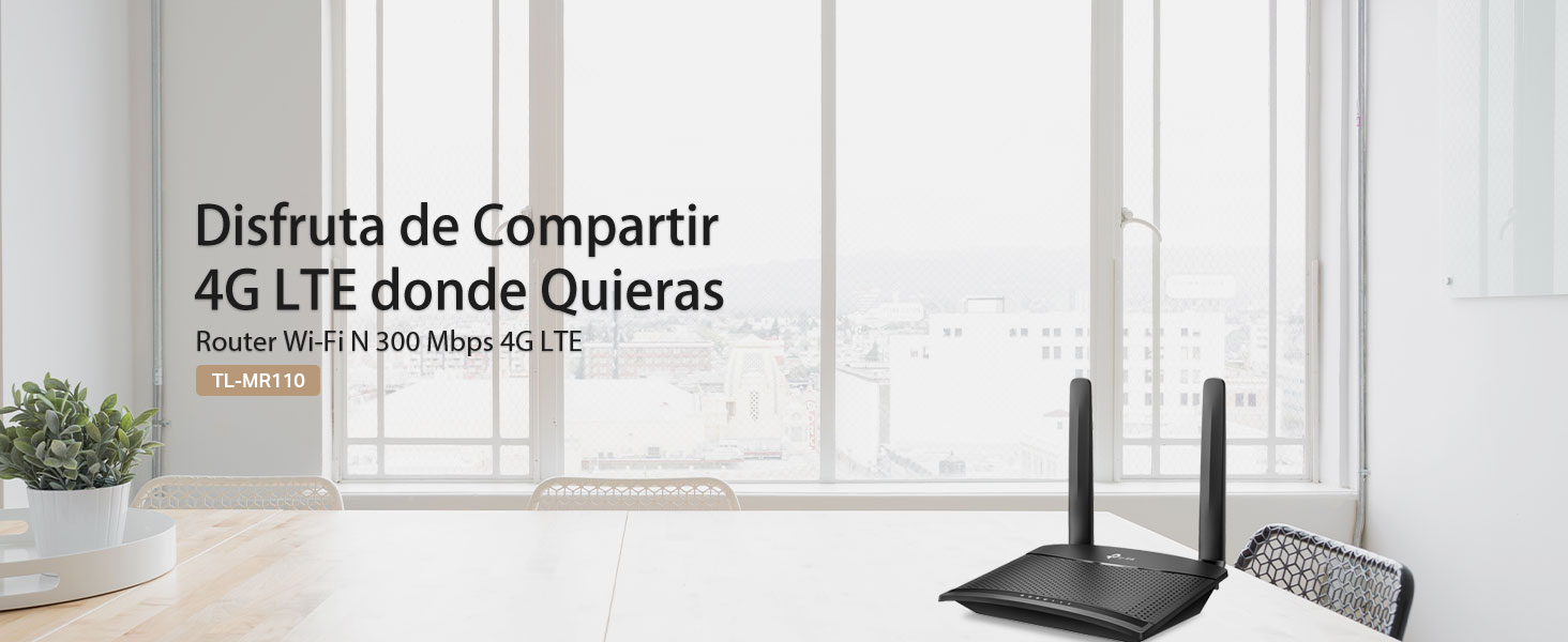 TL-MR110 - Router Wi-Fi N 4G LTE de 300 Mbps