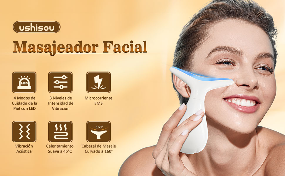 Masajeador Facial Eléctrico Cara Antiarrugas