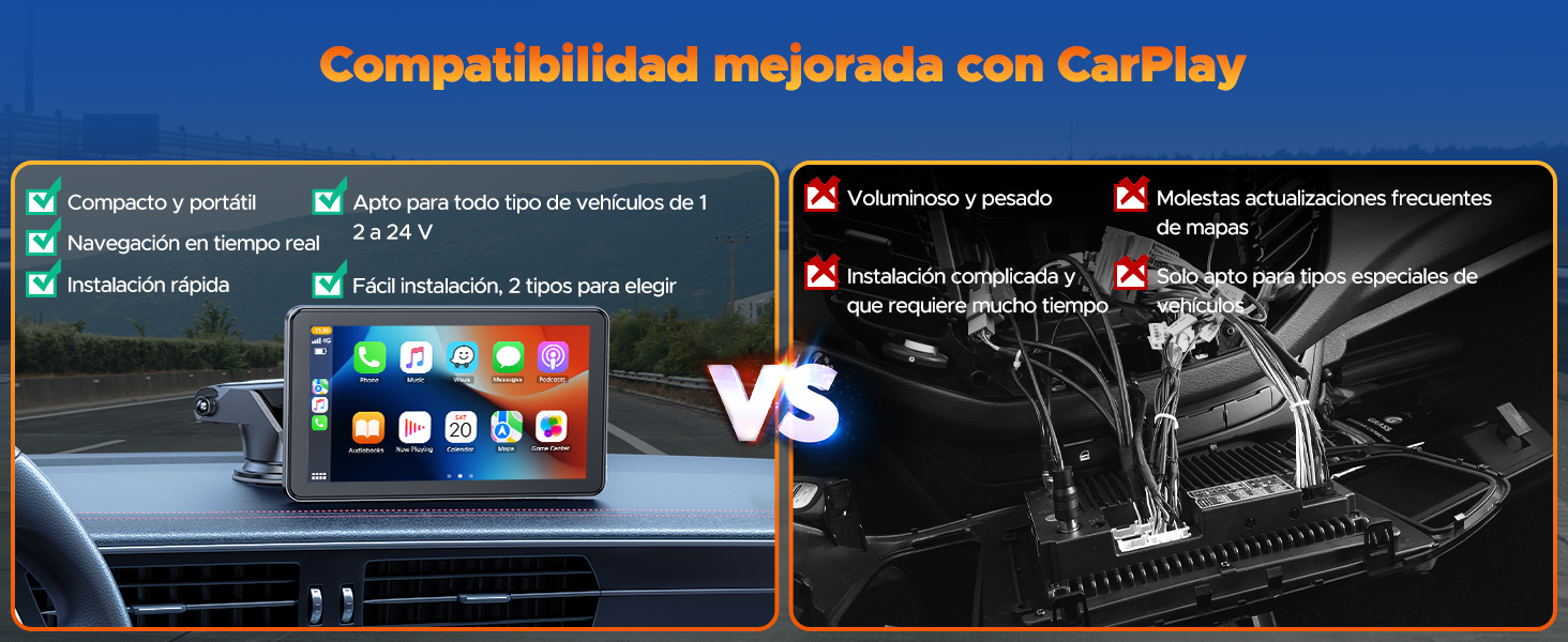 pantalla carplay coche