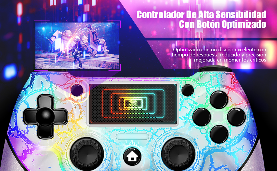 Mando inalámbrico AceGamer RGB para PS4