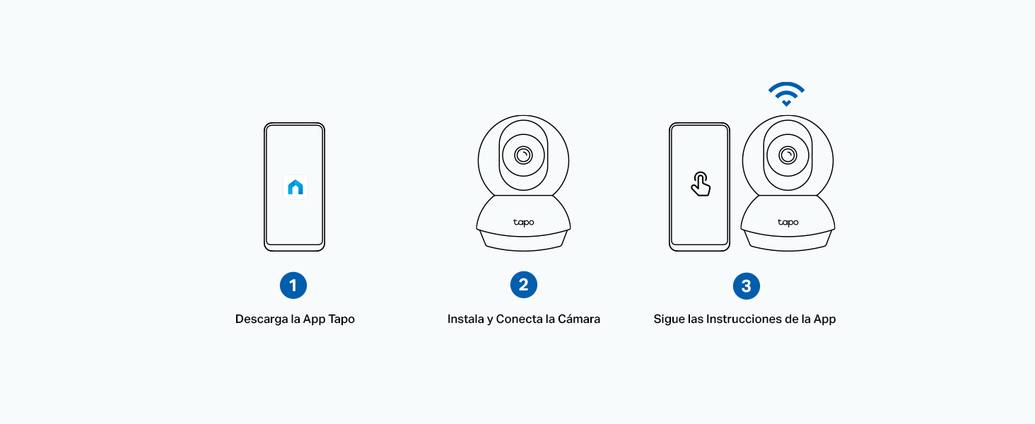 Tapo C200 - Cámara de Vigilancia Wi-Fi Inteligente 360º