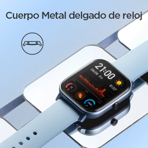 Cuerpo delgado de reloj de metal