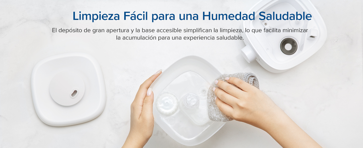 limpieza facil para una Humedad saludable