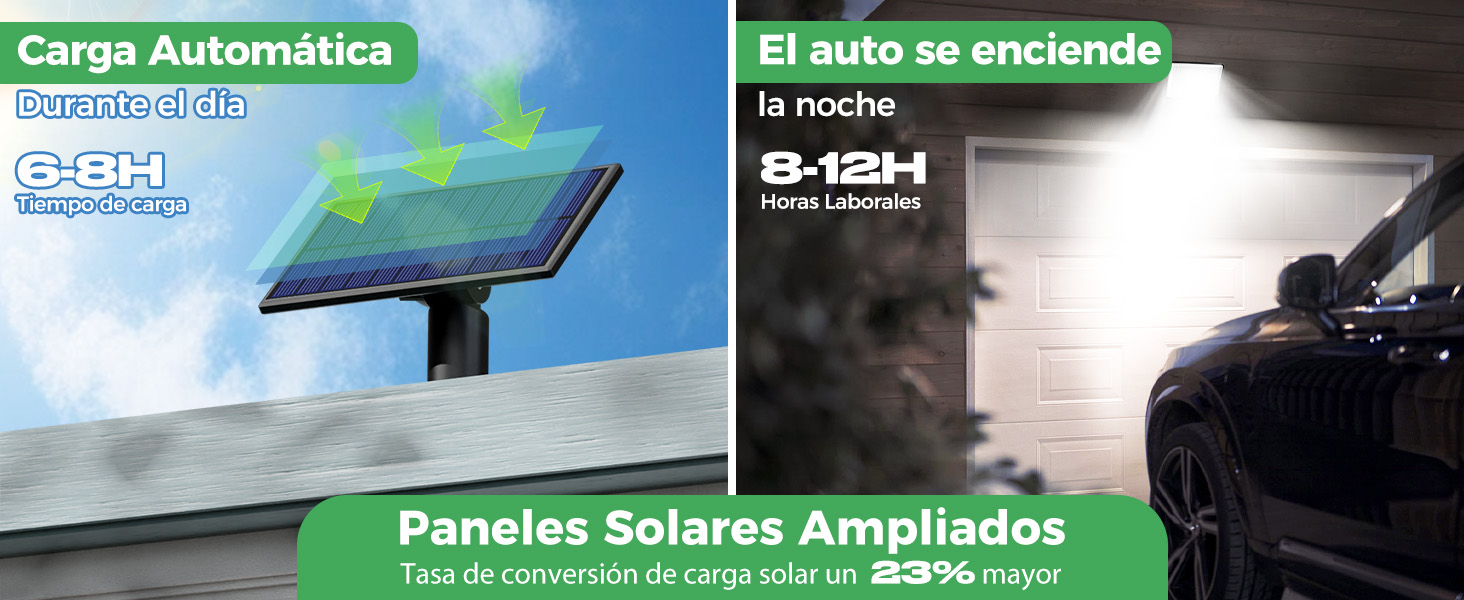 focos led exterior solares