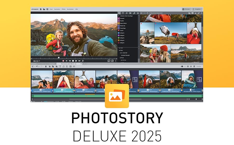 MAGIX Photostory Deluxe 2025, Magix, Photo, Video, Slideshow