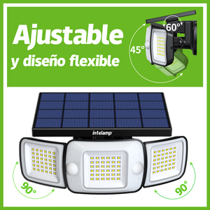 Lámparas solares con ángulo ajustable