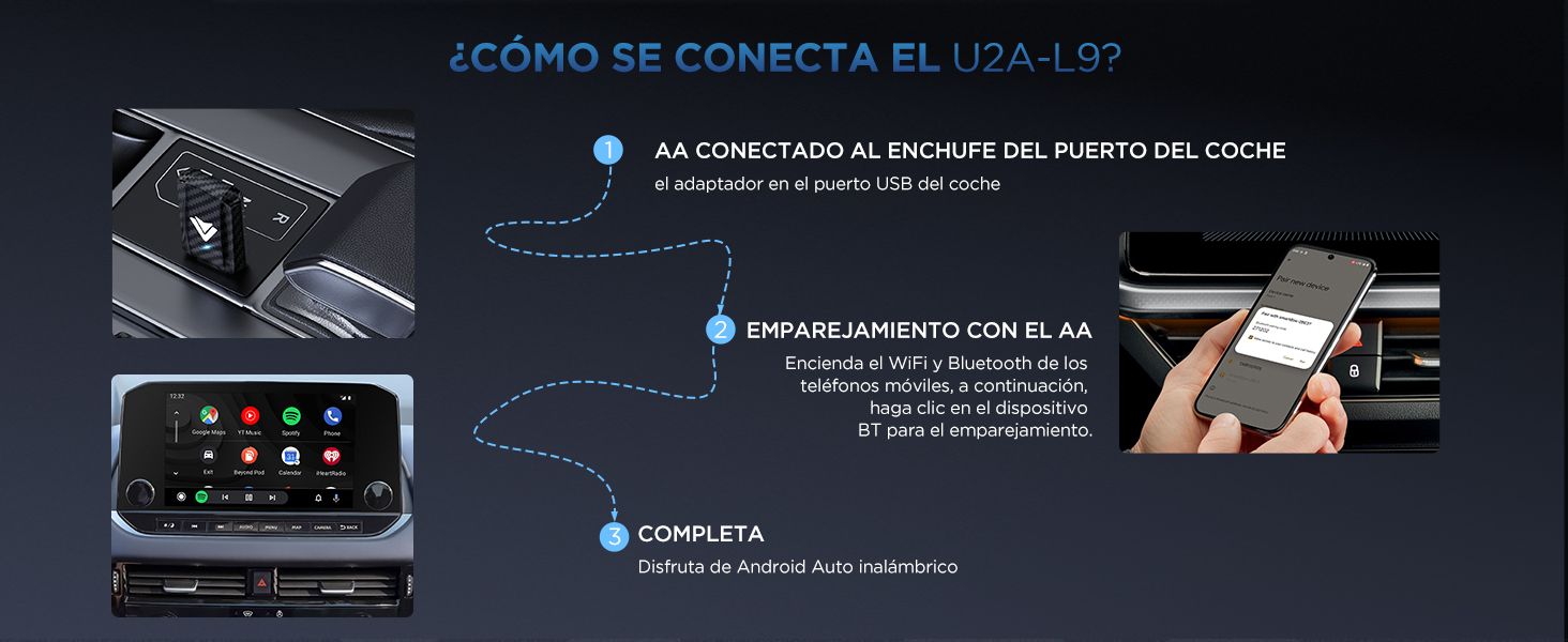 Adaptador Inalámbrico Android Auto