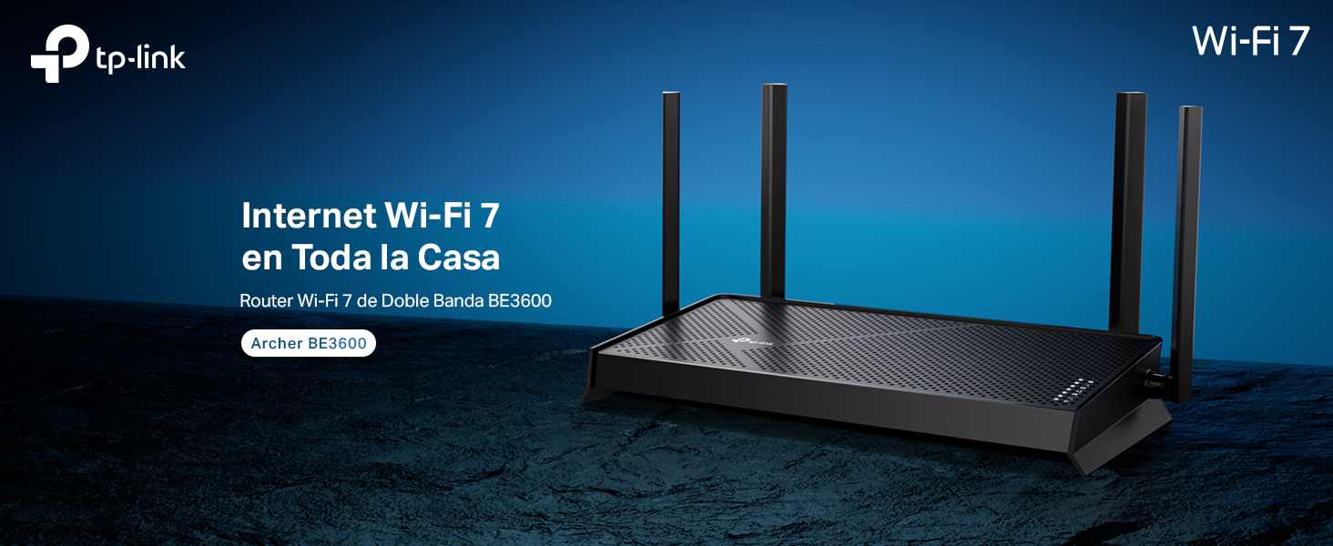 Archer BE3600 - Router Wi-Fi 7 de Doble Banda BE3600 con Puertos de 2.5G