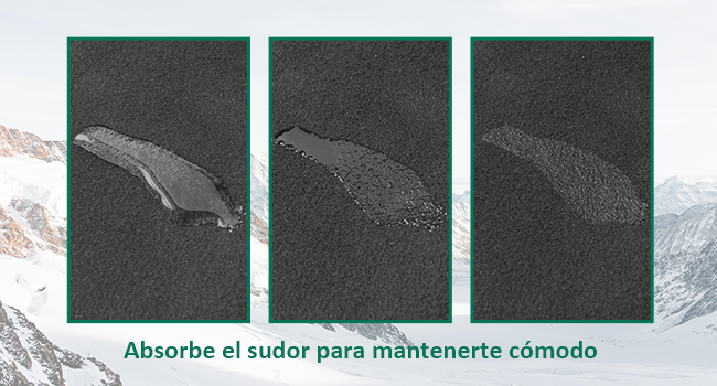 Absorbe el sudor para mantenerte cómodo