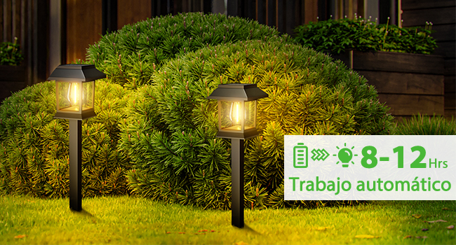 luces solares led exterior jardin