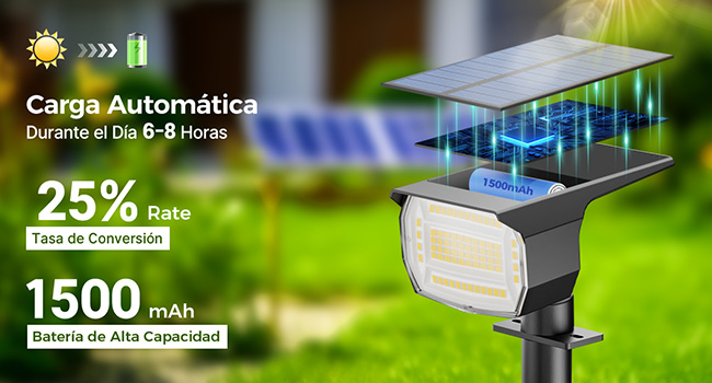 luces solares led exterior jardin