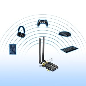 adaptador wifi 6 inalámbrico pcie bluetooth