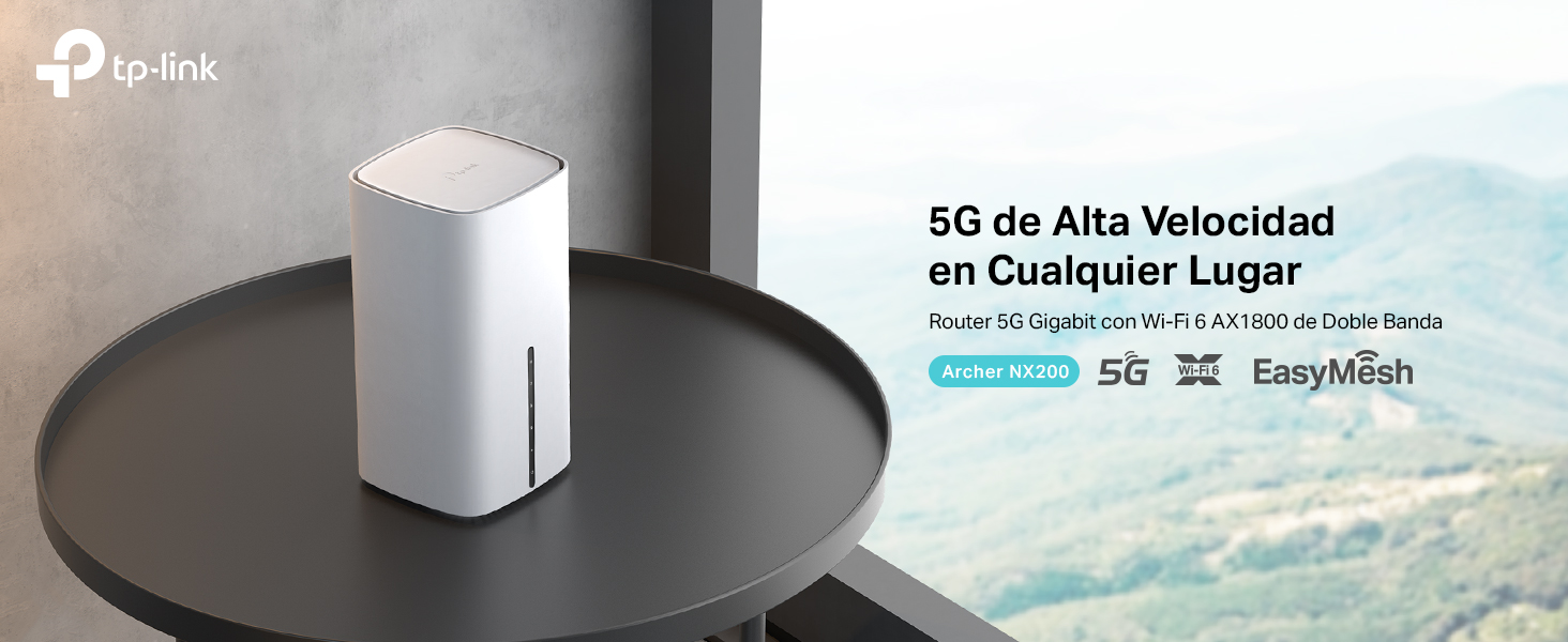 Archer NX200 - Nuevo Router 5G Gigabit con Wi-Fi 6 AX1800 de Doble Banda