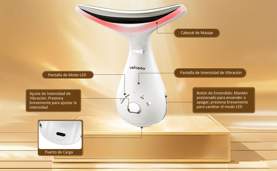 Masajeador Facial Eléctrico Cara Antiarrugas