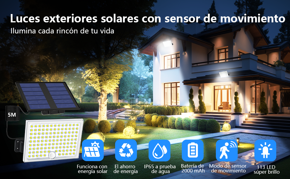 Luz Solar Exterior