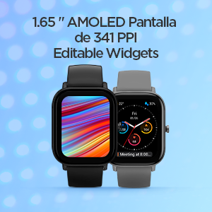 Pantalla AMOLED y widgets editables