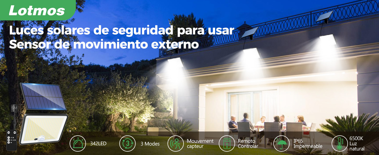 focos led exterior solares