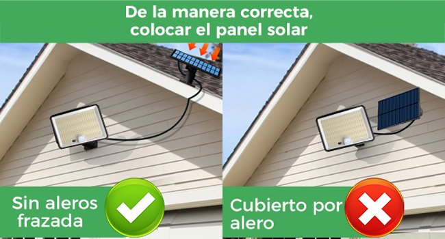 focos led exterior solares