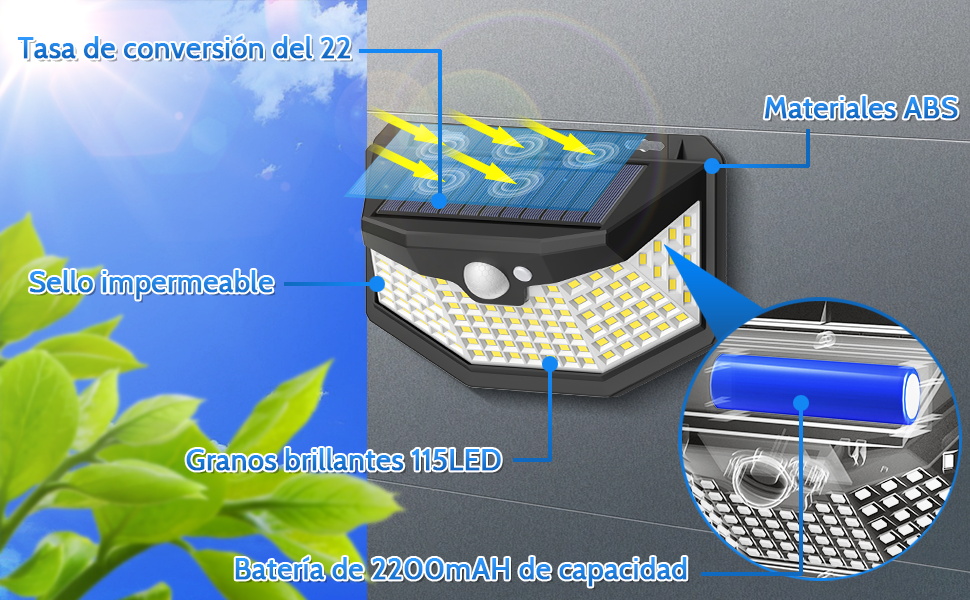 Luz Solar Exterior